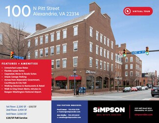 Plus de détails pour 100 N Pitt St, Alexandria, VA - Bureau à louer