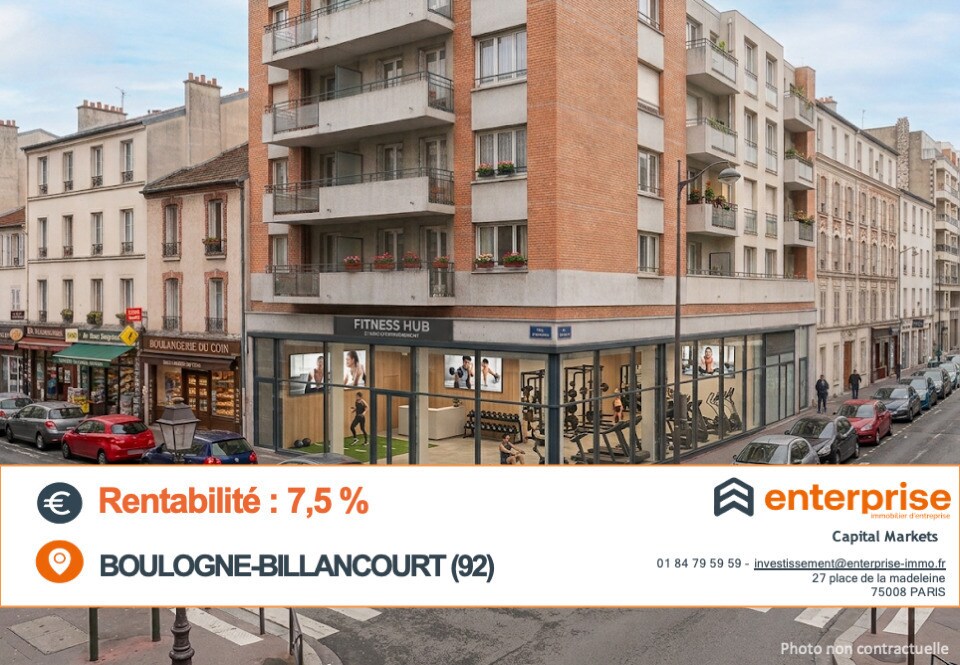 Local commercial dans Boulogne-Billancourt à vendre Photo de l’immeuble– Image 1 sur 2