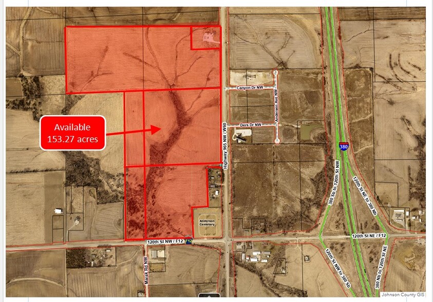 1065 Highway 965 NW, Cedar Rapids, IA à vendre - Aérien – Image 1 sur 2