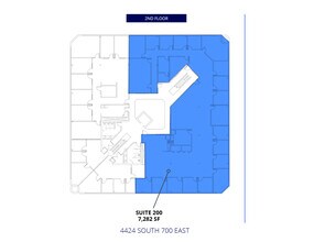 4444 S 700 E, Salt Lake City, UT à louer Plan d’étage– Image 1 sur 1