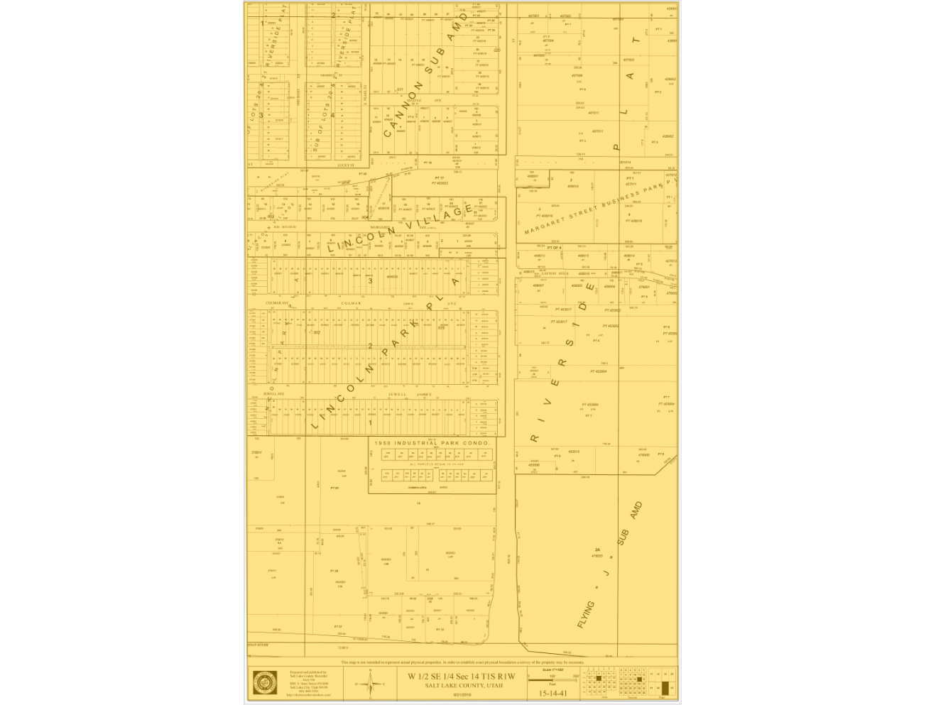 931 Quayle Ave, Salt Lake City, UT à vendre Plan cadastral– Image 1 sur 2