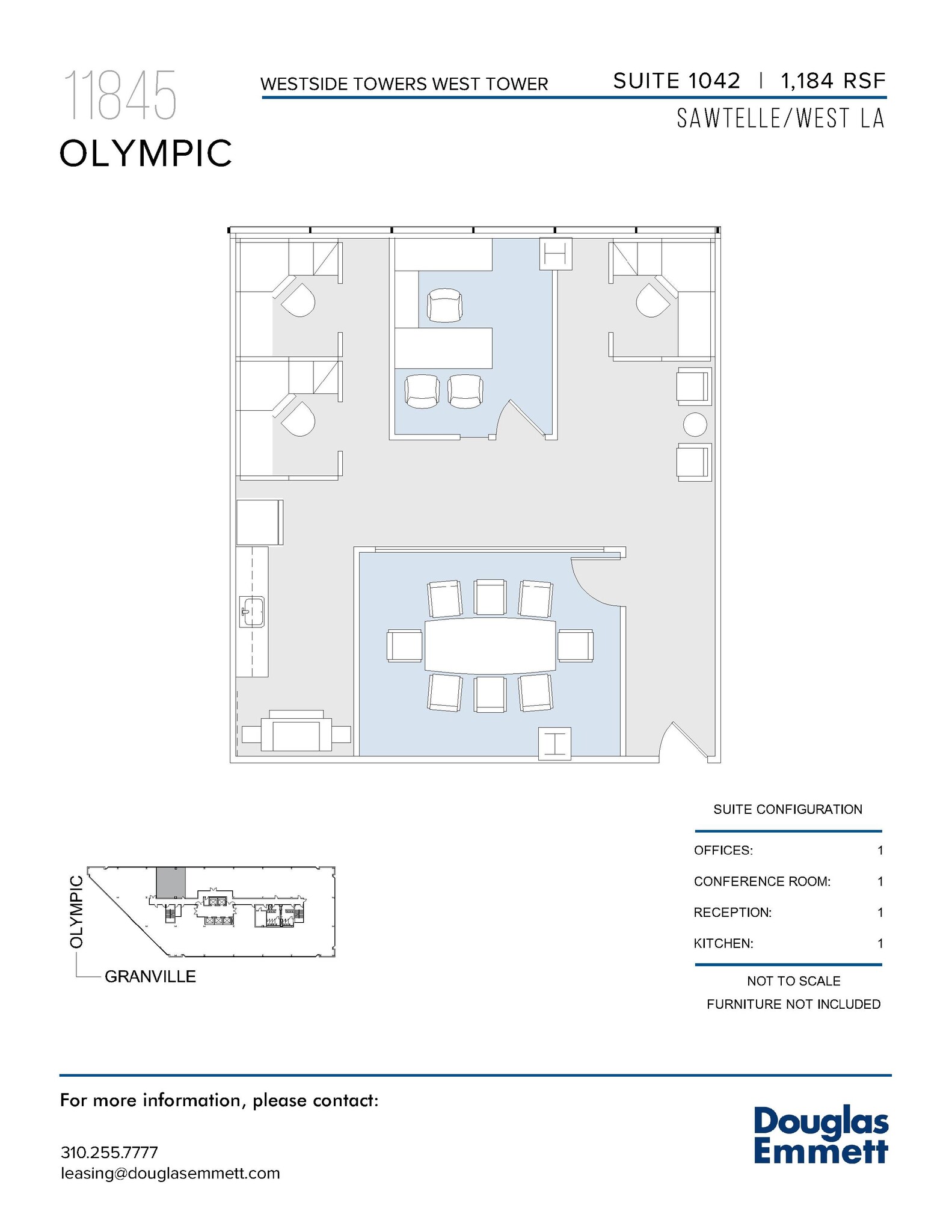 11845 W Olympic Blvd, Los Angeles, CA à louer Plan d’étage– Image 1 sur 1