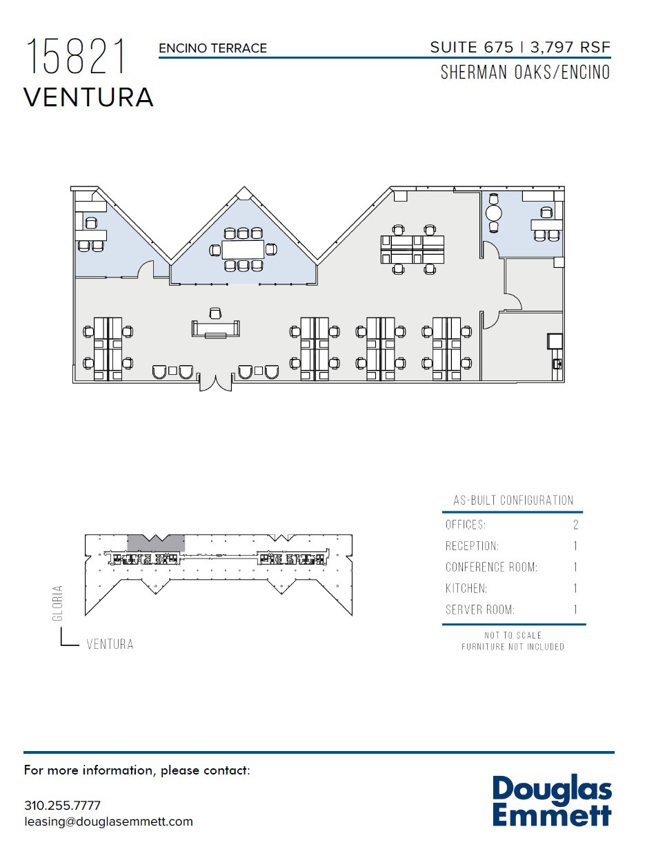 15821 Ventura Blvd, Encino, CA à louer Plan d’étage– Image 1 sur 1