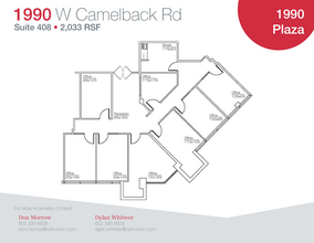 1990 W Camelback Rd, Phoenix, AZ à louer Plan d’étage– Image 1 sur 5