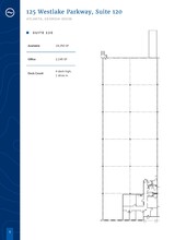 125 Westlake Pky SW, Atlanta, GA à louer Plan d’étage– Image 1 sur 1