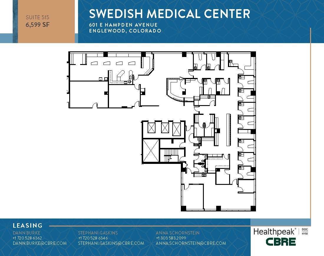701 E Hampden Ave, Englewood, CO à louer Plan d’étage– Image 1 sur 1