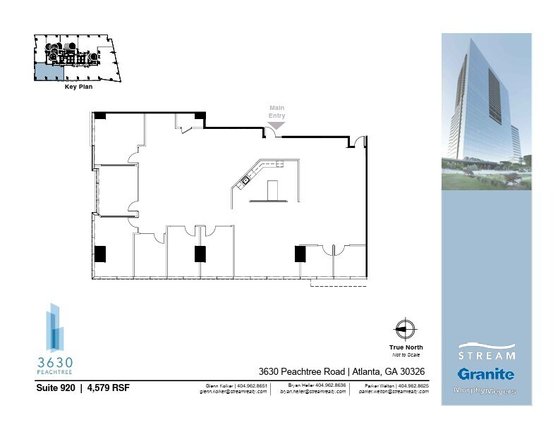 3630 Peachtree Rd NE, Atlanta, GA à louer Plan d’étage– Image 1 sur 1