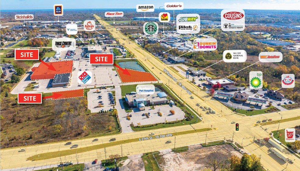 2320-2400 W Ryan Rd, Oak Creek, WI à louer - Photo de l’immeuble – Image 3 sur 9