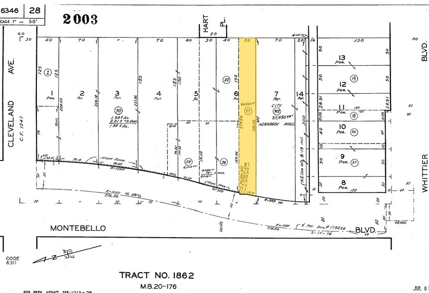 120 N Montebello Blvd, Montebello, CA à louer - Plan cadastral – Image 2 sur 3