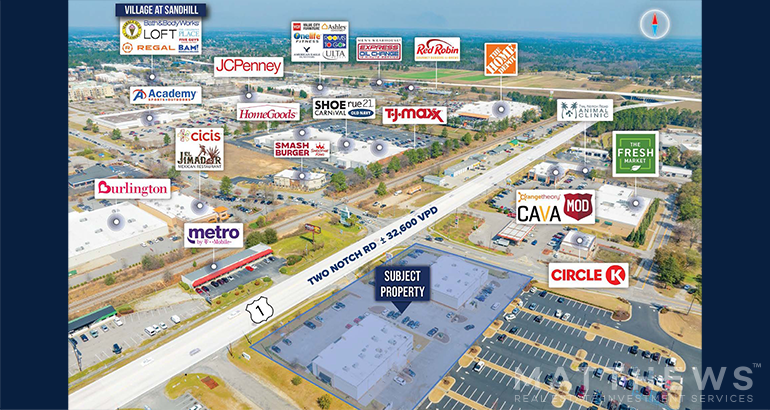 10266 Two Notch Rd, Columbia, SC à vendre - Photo de l’immeuble – Image 2 sur 3