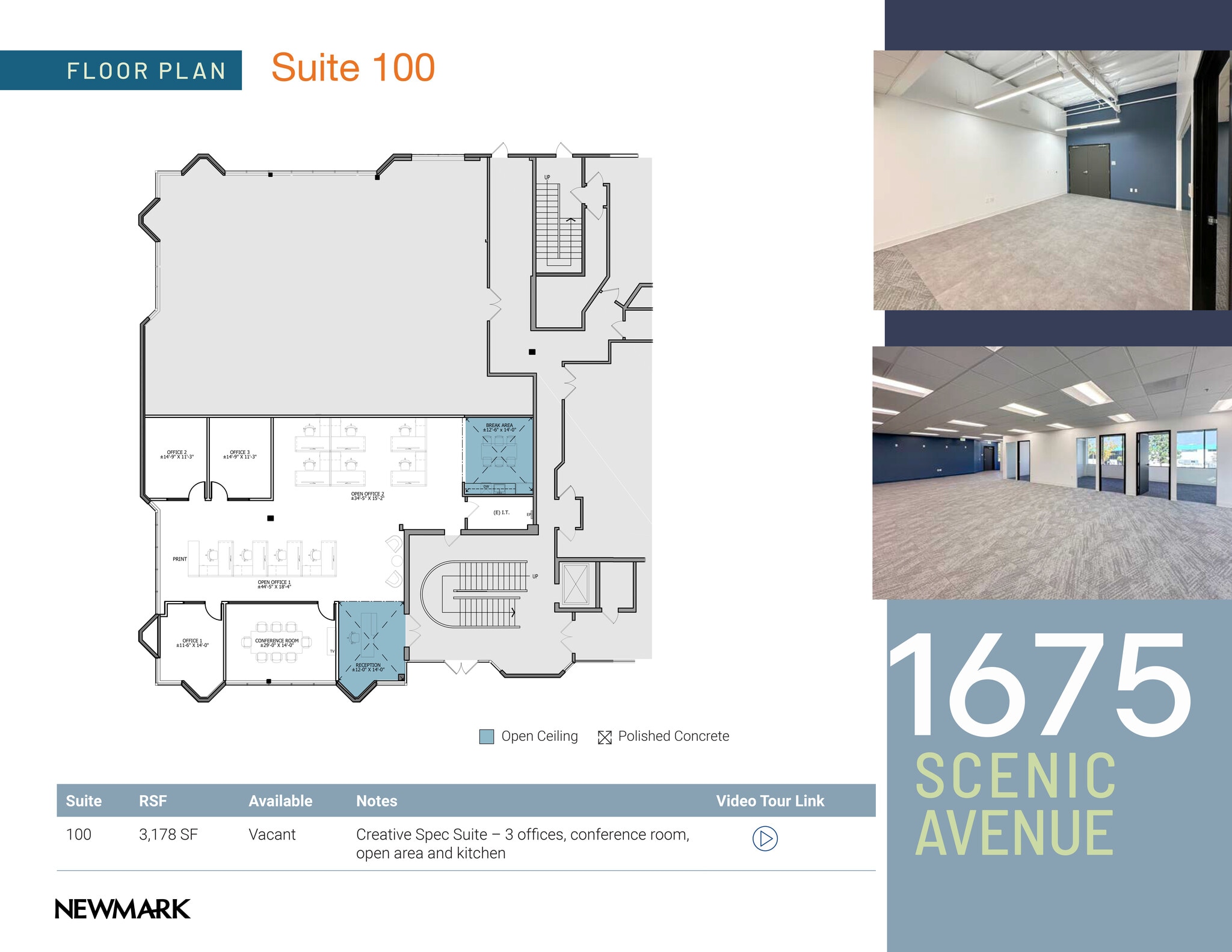 1675 Scenic Ave, Costa Mesa, CA à louer Plan d’étage– Image 1 sur 1
