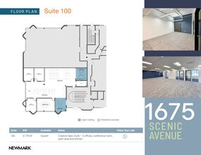 1675 Scenic Ave, Costa Mesa, CA à louer Plan d’étage– Image 1 sur 1