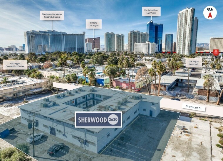 2630 Sherwood St, Las Vegas, NV à vendre - Aérien – Image 2 sur 8