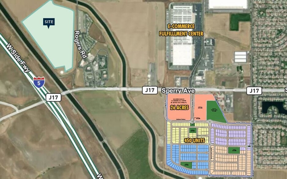 Rogers Rd and Sperry Rd, Patterson, CA à vendre - Aérien – Image 2 sur 4