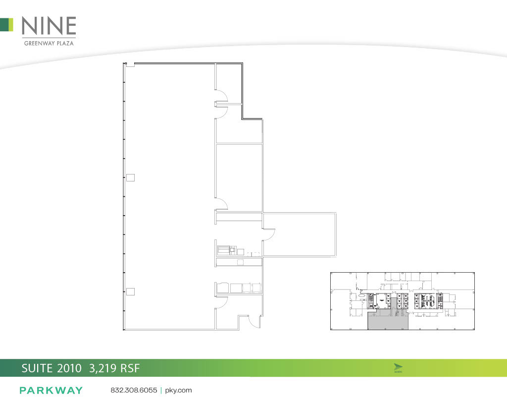 9 Greenway Plz, Houston, TX à louer Plan d’étage– Image 1 sur 1