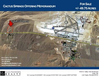 Plus de détails pour 28460 N US Highway 95, Indian Springs, NV - Terrain à vendre
