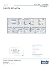 429 Santa Monica Blvd, Santa Monica, CA à louer Plan d’étage– Image 1 sur 1