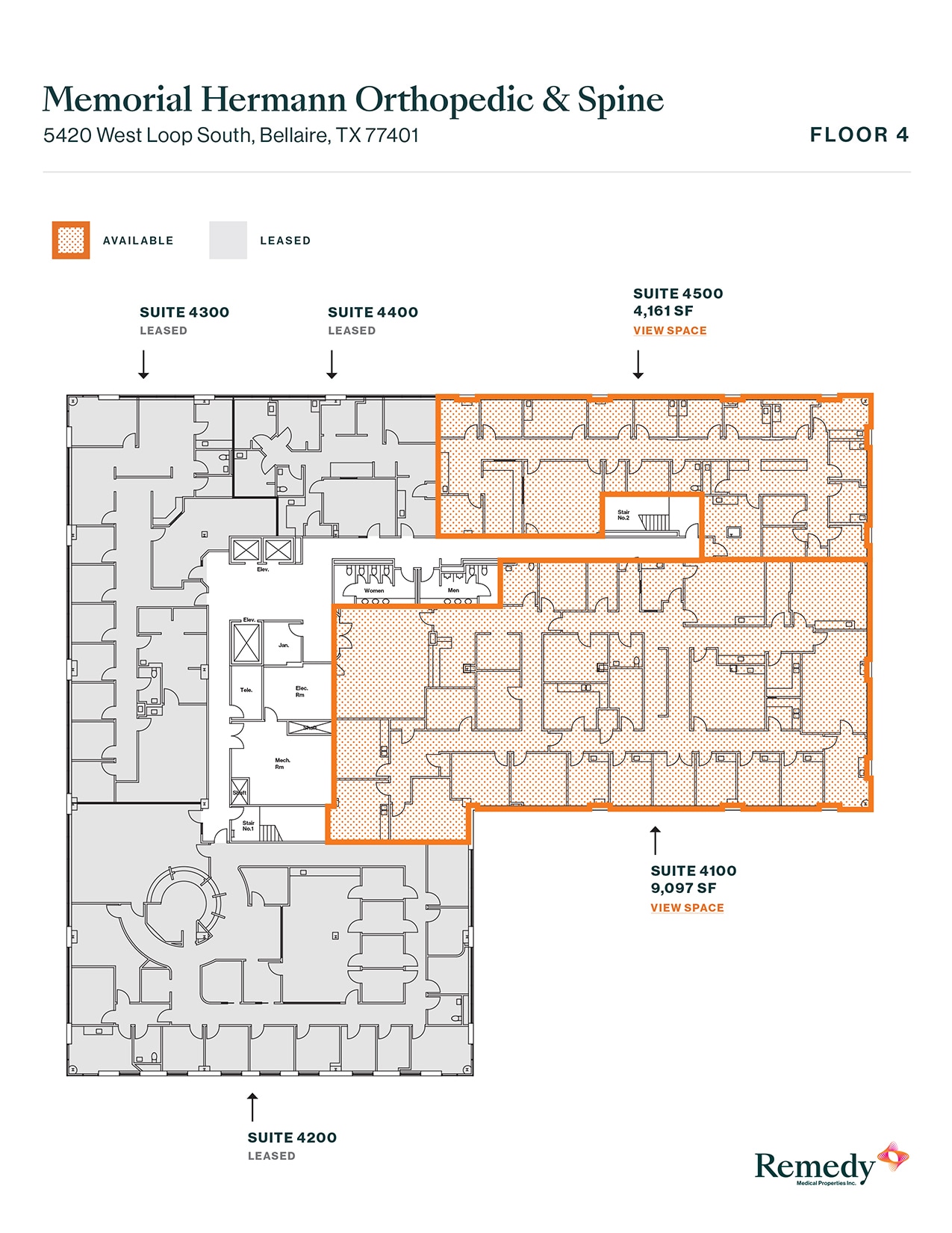 5420 West Loop S, Bellaire, TX à louer Plan d’étage– Image 1 sur 1