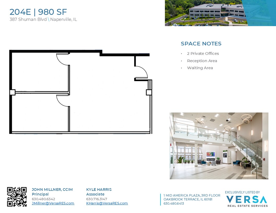 387 Shuman Blvd, Naperville, IL à louer Plan d’étage– Image 1 sur 1