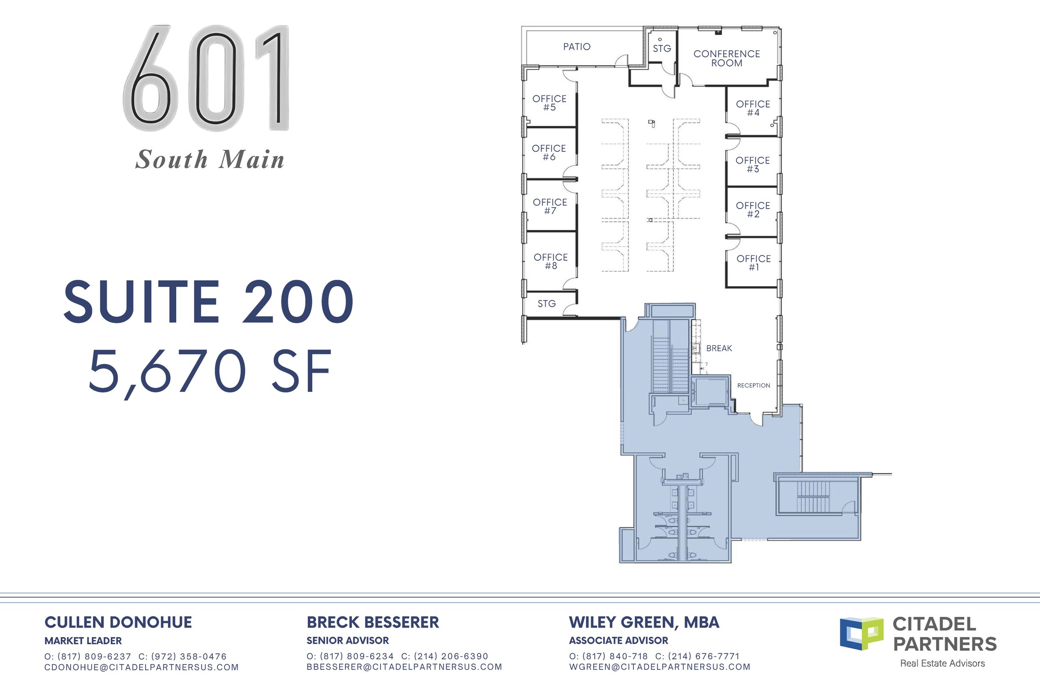 601-615 S Main St, Fort Worth, TX à louer Plan d’étage– Image 1 sur 1
