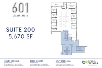 601-615 S Main St, Fort Worth, TX à louer Plan d’étage– Image 1 sur 1