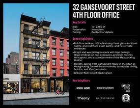 32 Gansevoort St, New York, NY à louer Photo intérieure– Image 2 sur 5