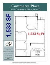 3222 Commerce Pl, West Palm Beach, FL à louer Plan d’étage– Image 2 sur 7