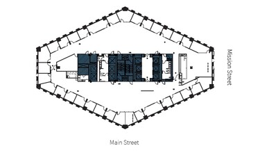 201 Mission St, San Francisco, CA à louer Plan d’étage– Image 1 sur 1