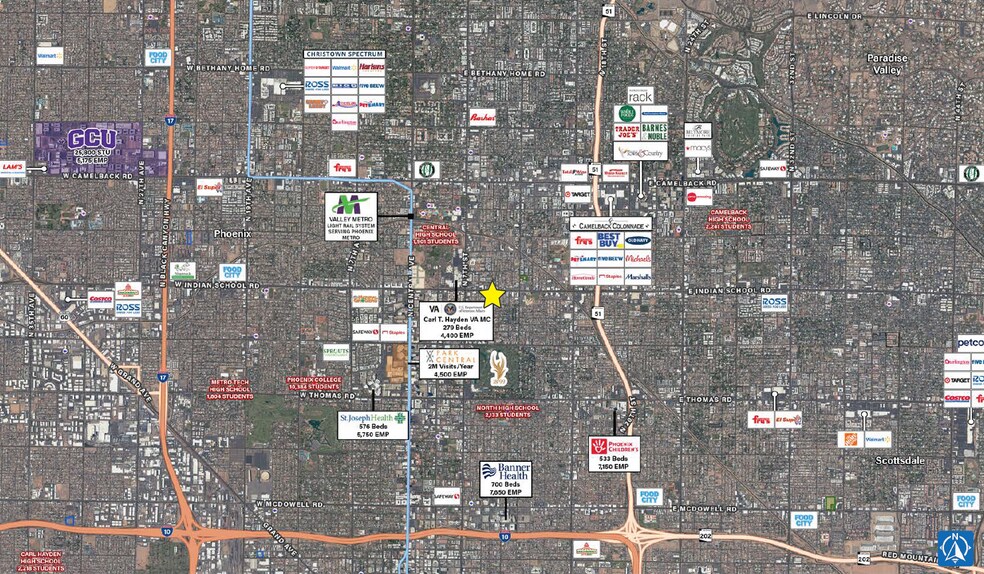 1005 Indian School Road, Phoenix, AZ à louer - Photo de l’immeuble – Image 2 sur 3