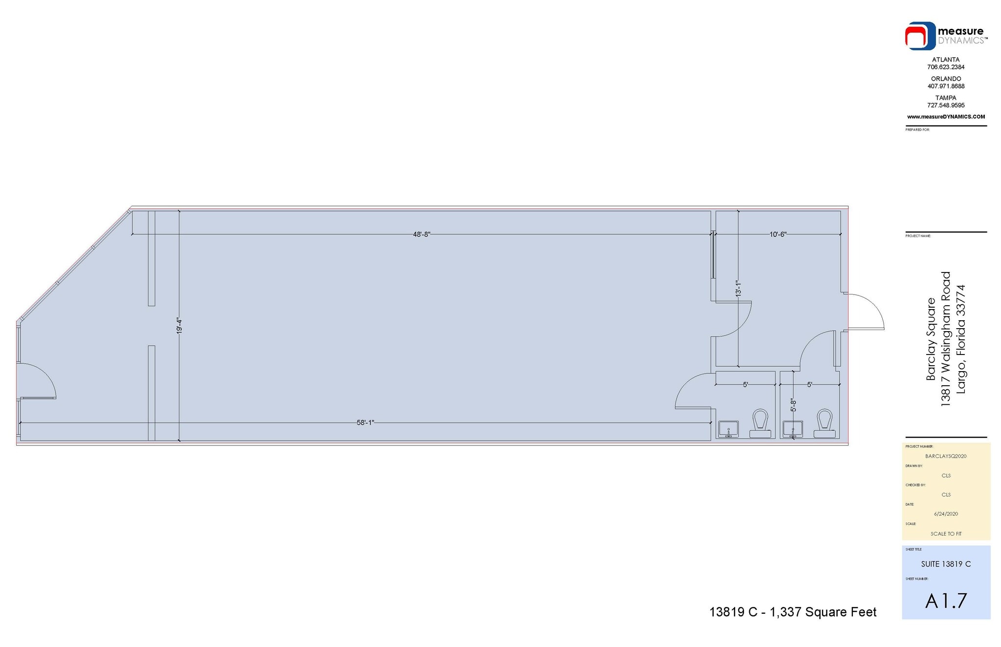 13801-13847 Walsingham Rd, Largo, FL à louer Plan d’étage type– Image 1 sur 1