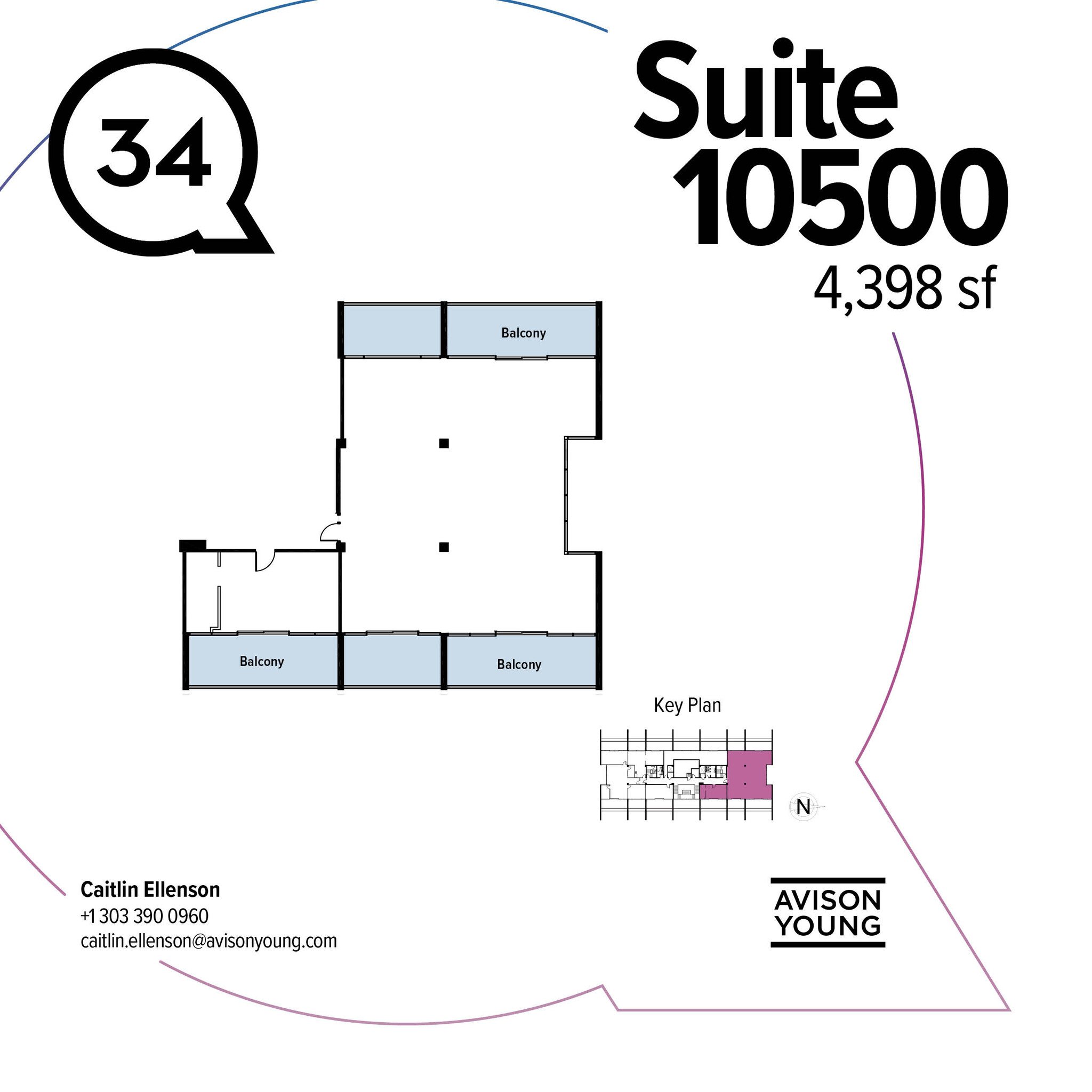 3401 Quebec St, Denver, CO à louer Plan d’étage– Image 1 sur 2