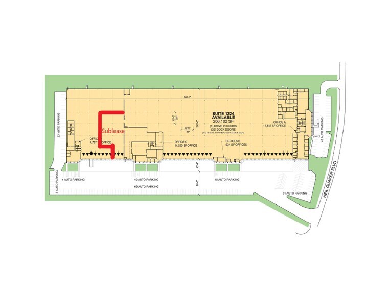 1224-1230 Heil Quaker Blvd, La Vergne, TN à louer - Plan de site – Image 3 sur 7