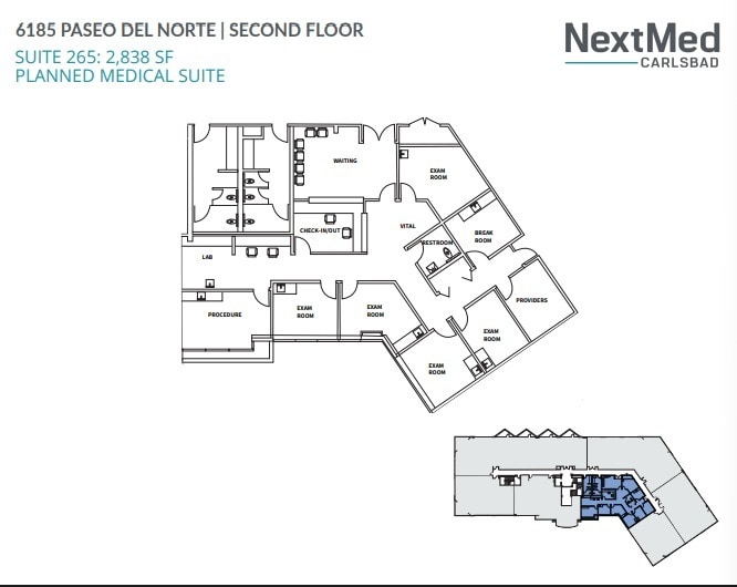 6183 Paseo del Norte, Carlsbad, CA à louer Plan d’étage– Image 1 sur 1