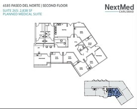 6183 Paseo del Norte, Carlsbad, CA à louer Plan d’étage– Image 1 sur 1