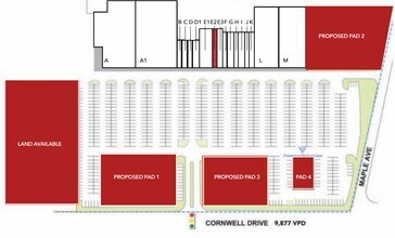 12-54 Cornwell Dr, Bridgeton, NJ à louer Plan de site– Image 2 sur 2