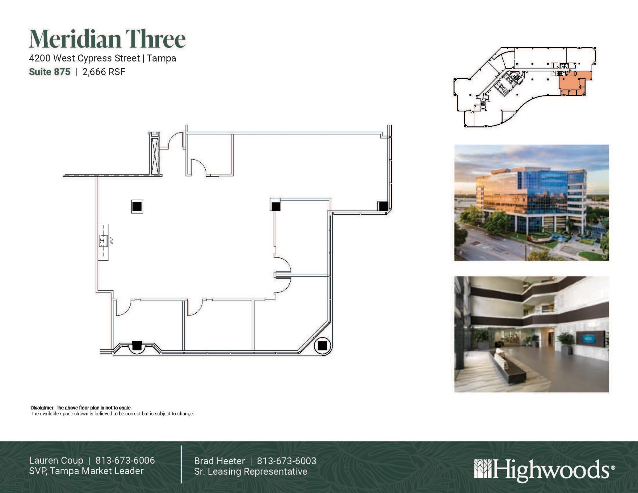 4350 W Cypress St, Tampa, FL à louer Plan d’étage– Image 1 sur 1