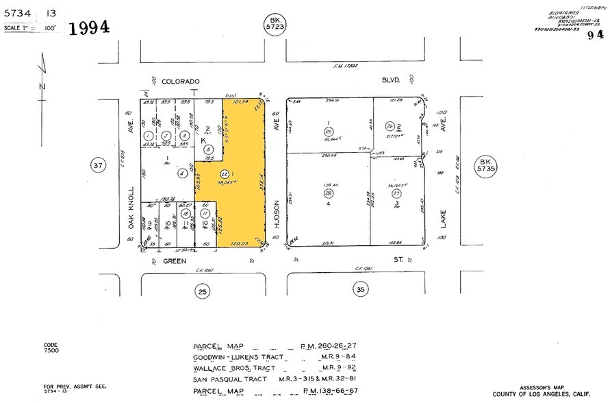 790 E Colorado Blvd, Pasadena, CA à louer - Plan cadastral – Image 2 sur 12
