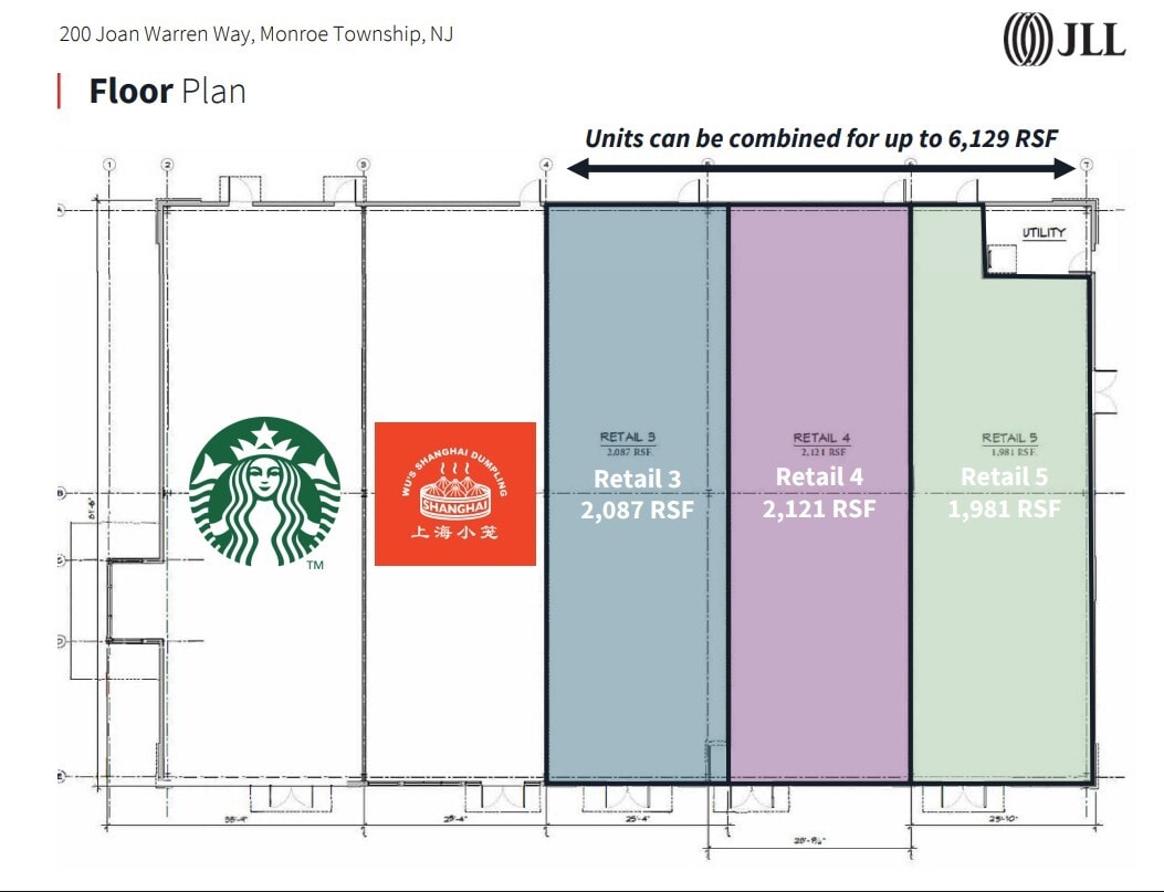 200 Joan Warren Way, Monroe Township, NJ à louer Plan d’étage– Image 1 sur 1