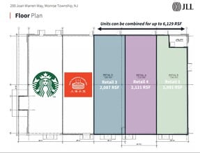 200 Joan Warren Way, Monroe Township, NJ à louer Plan d’étage– Image 1 sur 1