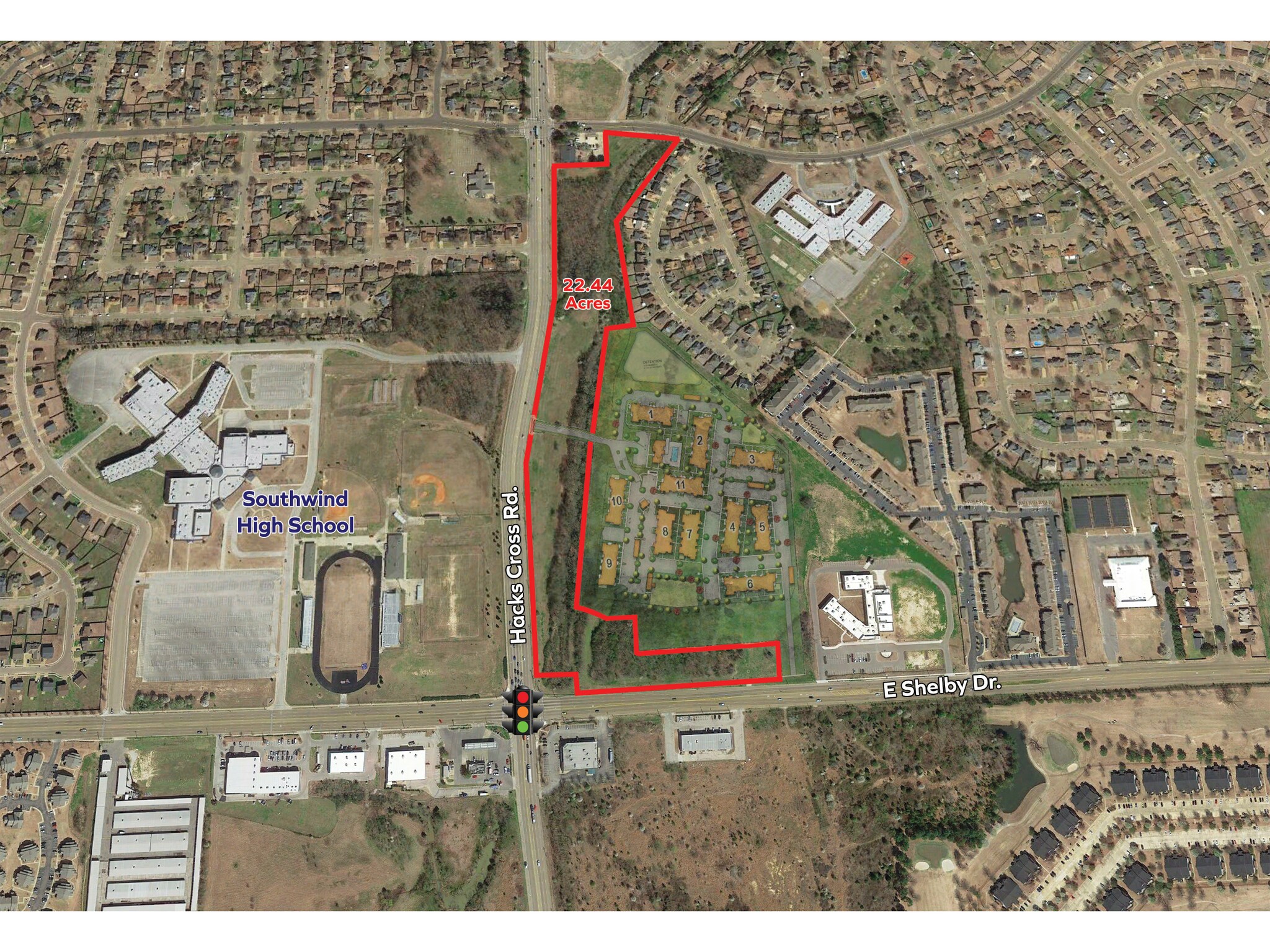 NEC Shelby Dr. at Hacks Cross, Memphis, TN à louer Photo de l’immeuble– Image 1 sur 5
