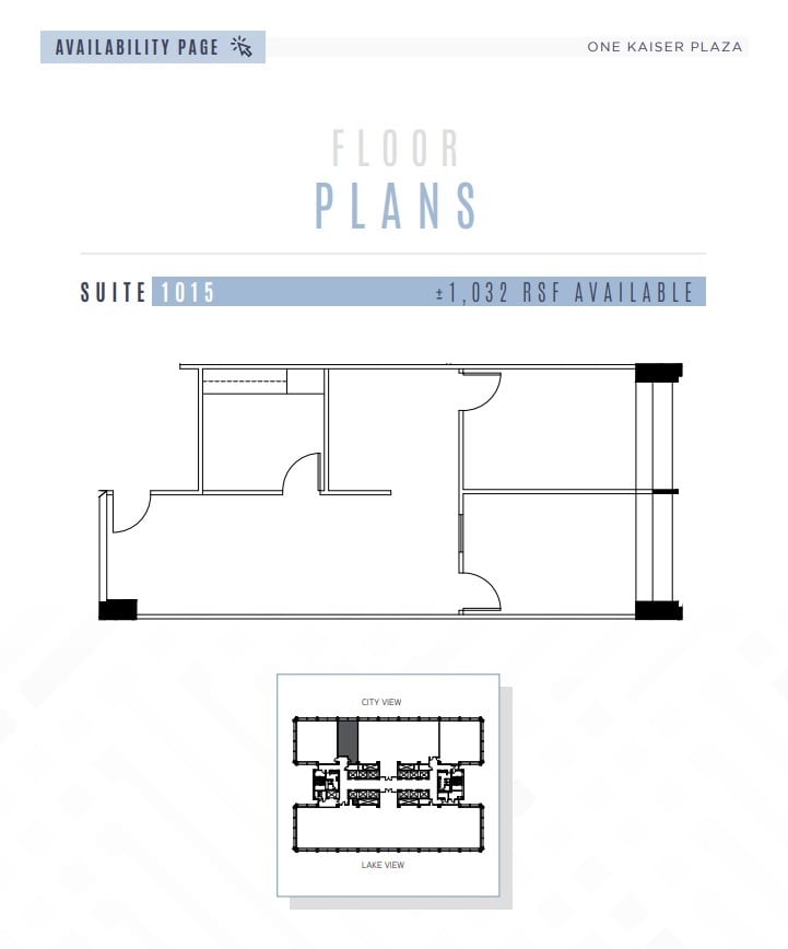 1 Kaiser Plz, Oakland, CA à louer Plan d’étage– Image 1 sur 1