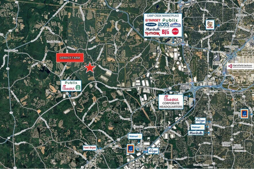 4455 Derrick Rd, Atlanta, GA à vendre - Aérien – Image 2 sur 4