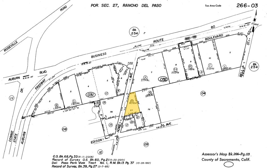 3116-3120 Howe Ave, Sacramento, CA à vendre - Plan cadastral – Image 3 sur 3