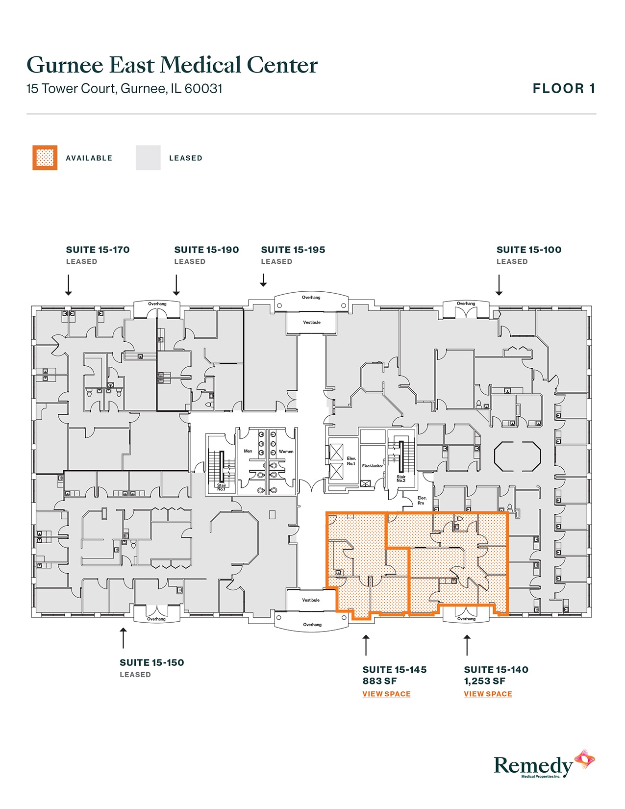 3 S Greenleaf Ave, Gurnee, IL à louer Plan d’étage– Image 1 sur 1
