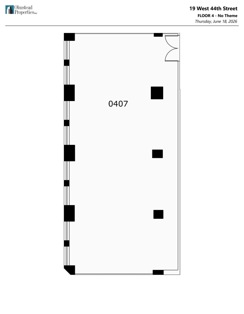 19 W 44th St, New York, NY à louer Plan d’étage– Image 1 sur 1