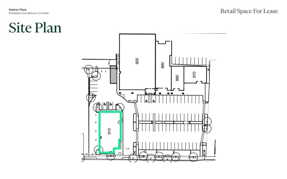 800 Ralston Ave, Belmont, CA à louer - Plan de site – Image 2 sur 7