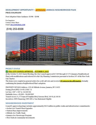 Plus de détails pour 13940 Hillside Ave, Jamaica, NY - Local d’activités à vendre