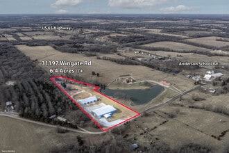 31197 Wingate Rd, Sedalia, MO - Vue aérienne vue de carte