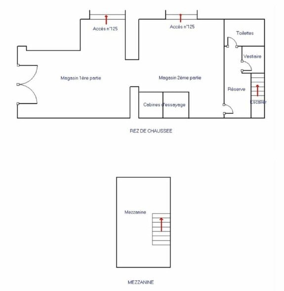 Local commercial dans Marseille à louer - Plan d’étage – Image 3 sur 3