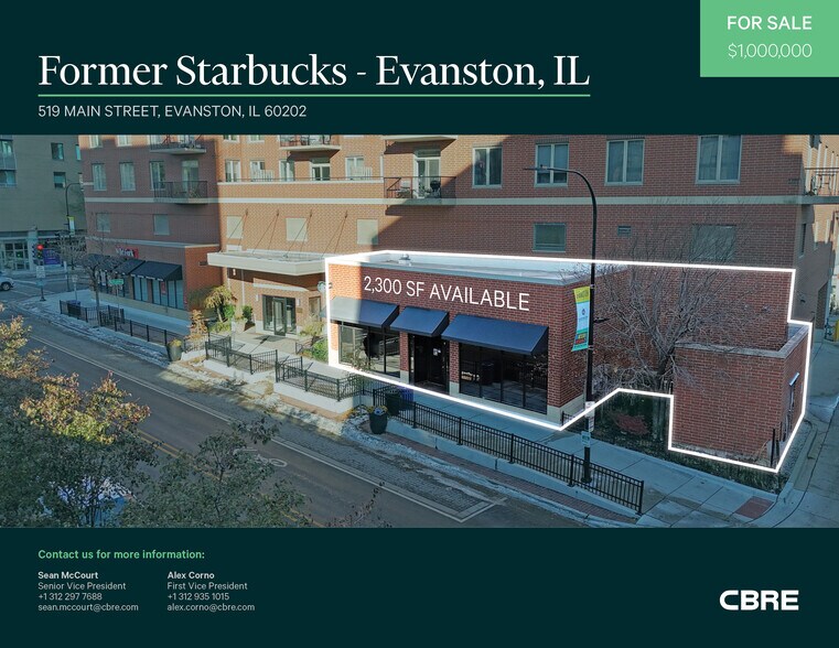 519 Main St, Evanston, IL à vendre - Photo de l’immeuble – Image 2 sur 6